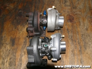 Side by side comparions of the T25 from the sr20det vs the T3 Super 60 by Garrett