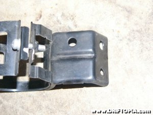 The condenser bracket removed from the s2000, pre flattening
