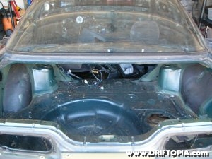jpg image of the fully gutted trunk on project 240sx.