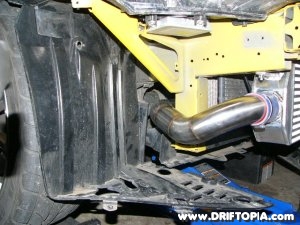 Jpg image showing the lower hot pipe on the fmic honda s2000
