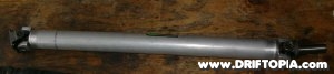 Image of the new lightweight aluminum driveshaft to be installed on the ca18det swapped nissan 240sx.