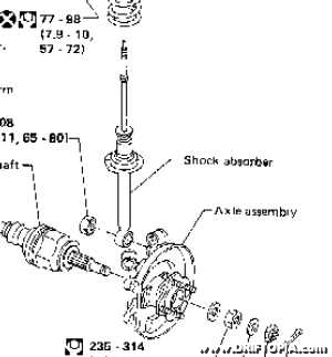 The lower portion of the shock bolts to the axle housing