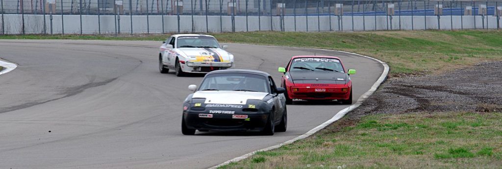 The number 351 Spec Miata could make quick work of the 944 Spec field if I could avoid miss shifts and grab the proper gear..